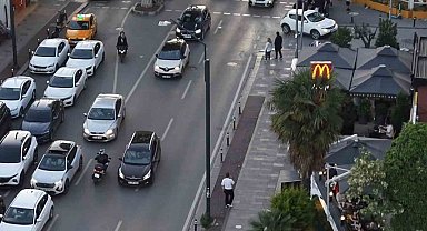 Uyanık motorcu ekiplerden kaçamadı