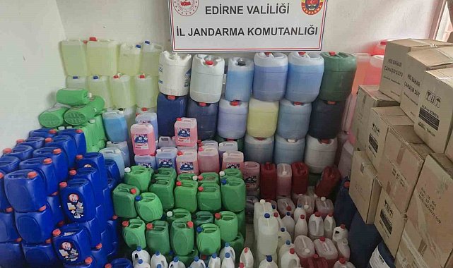 Uzunköprü'de 1 milyon 950 bin TL'lik sahte deterjan ele geçirildi