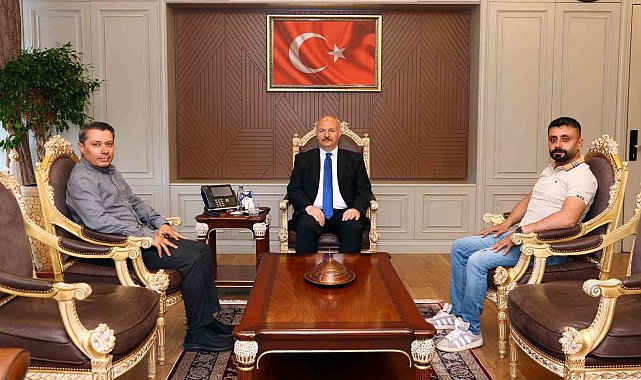 Vali Abdullah Küçük'e basın mensuplarından ziyaret