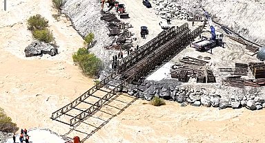 Vali Taşyapan, panel köprü yapım çalışmalarını yerinde inceledi