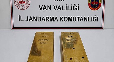 Van'da 2 kilo külçe altın ele geçirildi