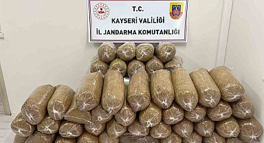 Yahyalı'da 285 kilo bandrolsüz tütün yakalandı