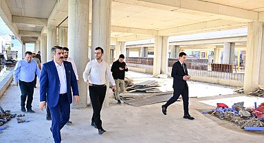 Yavuzselim Kapalı Pazar Alanı'nda yol yarılandı