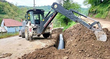 Yığılca Naşlar köyünde altyapı çalışmaları sürüyor