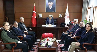 Zonguldak SGK heyetinden Vali Hacıbektaşoğlu'na ziyaret