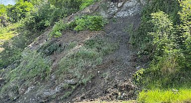 Zonguldak'ta şehirlerarası terminalde heyelan