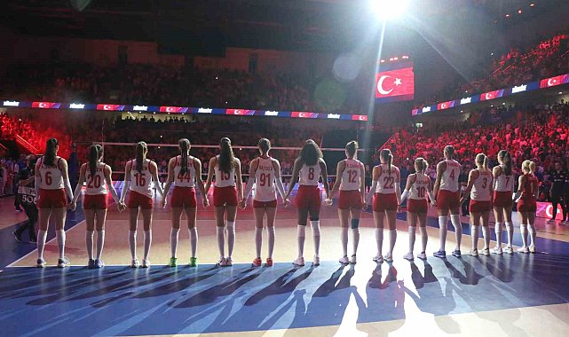 A Milli Kadın Voleybol Takımı, Belçika'yı 3-0 mağlup etti