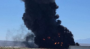 ABD'ye ait B-52 bombardıman uçağı kazasının ardından çekilen yeni görüntüler ortaya çıktı