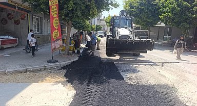 Akdeniz'de altyapı çalışmaları sonrası bozulan yollar asfaltlanıyor