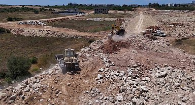Aksu'da yeni imar yolu çalışmaları