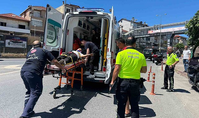 Alaplı'da motosiklet kazası: 1 kişi yaralandı