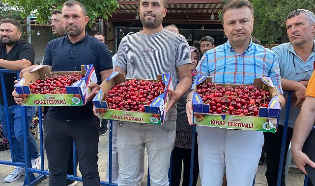 Alaşehir'in en güzel kirazı seçildi
