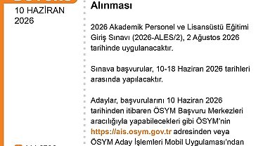 ALES başvuruları başladı
