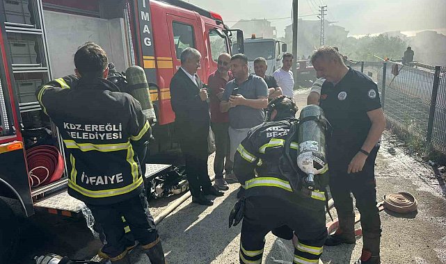 Alevler çatıyı sardı, korku dolu anlar yaşandı