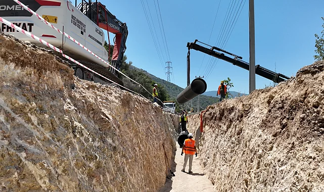 Antalya Kaş'ta içme suyu yatırımı sürüyor
