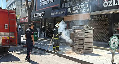 Antalya'da elektrik trafosunda çıkan yangın kokuttu