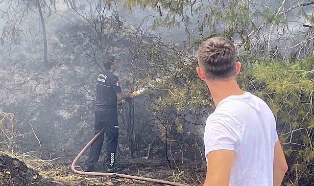 Antalya'da ormanlık alandaki yangın büyümeden söndürüldü
