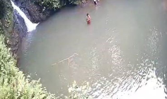 Arhavi'de gölette boğulan 2 din görevlisinin son görüntüleri ortaya çıktı
