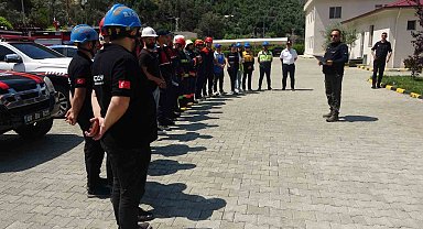Artvin Barajı'nda gerçeği aratmayan kurtarma tatbikatı