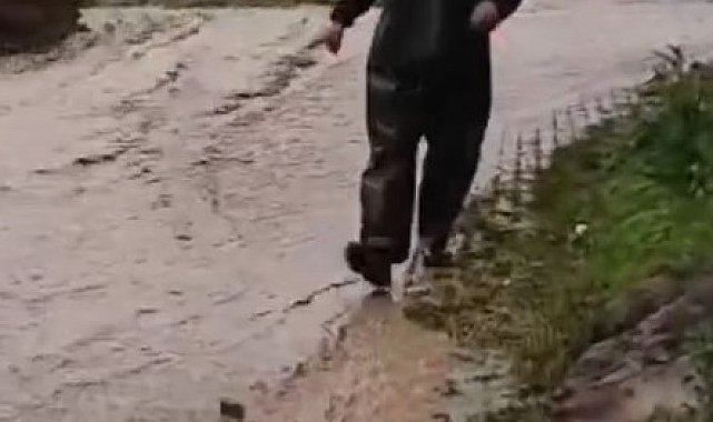 Aşırı yağış Develi'de sele dönüştü