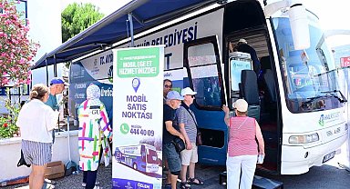 Aydın Büyükşehir Belediyesi Mobil Halk Ege Et aracına Didim'de yoğun ilgi