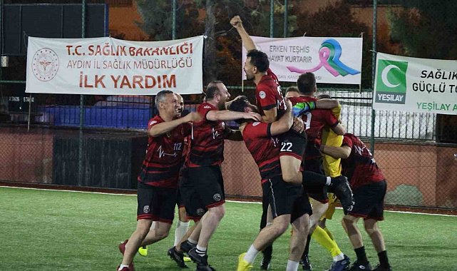 Aydın'da sağlık çalışanlarının futbol heyecanı sona erdi