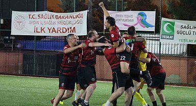 Aydın'da sağlık çalışanlarının futbol heyecanı sona erdi
