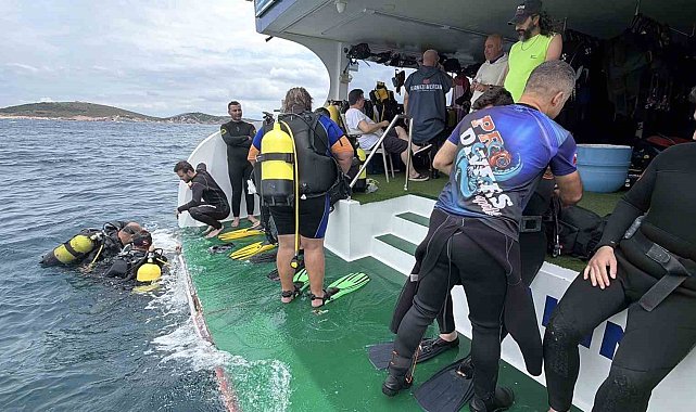 Ayvalık'ta bin 500 yıllık Bizans batığı sportif dalışa açıldı