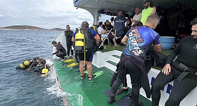 Ayvalık'ta bin 500 yıllık Bizans batığı sportif dalışa açıldı