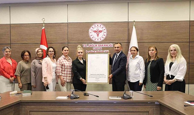 Bafra Sağlıklı Hayat Merkezi "Bebek Dostu" ünvanı aldı