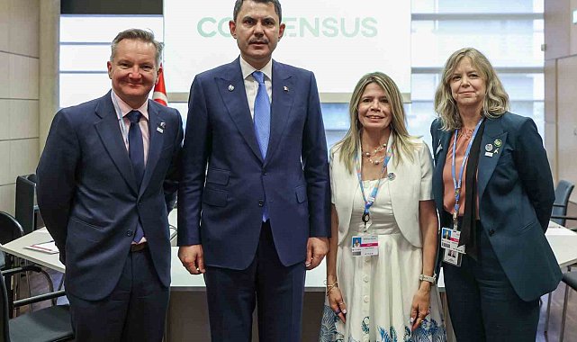 Bakan Kurum, Almanya'da Avustralyalı mevkidaşı Bowen ve BM temsilcileri ile görüştü