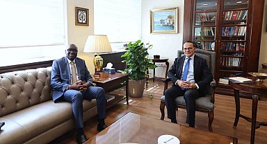 Bakan Yardımcısı Bozay, BM'nin Kıbrıs Özel Temsilcisi Diagne'yi kabul etti