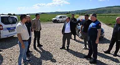 Başkan Hamamcı, TOKİ bağlantı yolu ve İsmetpaşa Mahallesi'nde inceleme yaptı