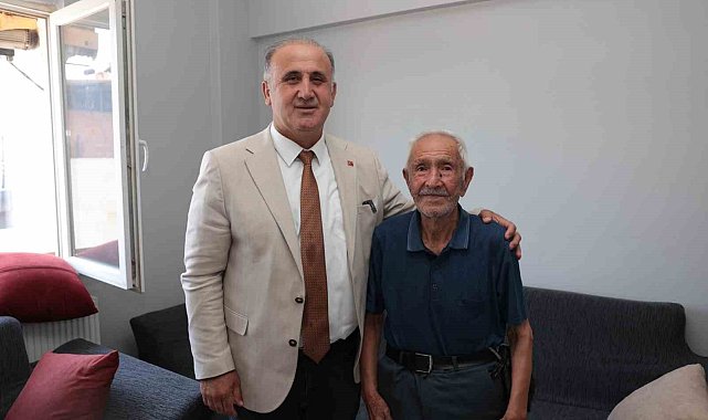 Başkan Kaya, şehit babalarını unutmadı