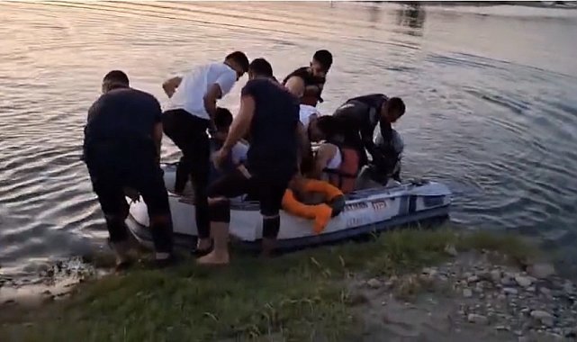 Batman'da adacıkta mahsur kalan 5 kişiyi itfaiye kurtardı