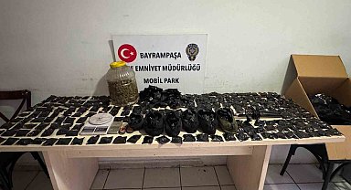 Bayrampaşa'da uyuşturucu imalathanesine baskın: 2 kilo marihuana ele geçirildi