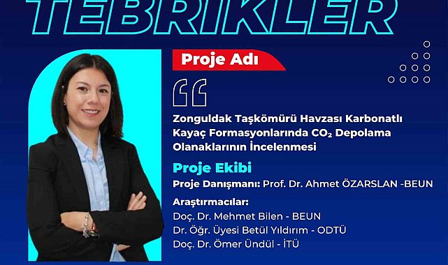 BEUN akademisyeninin TÜBİTAK 3501 Kariyer Projesine destek