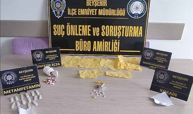 Beyşehir'de polis ekiplerinden zehir tacirlerine darbe
