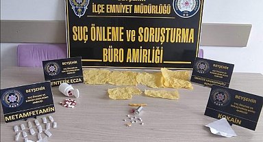 Beyşehir'deki uyuşturucu operasyonunda 2 şüpheli tutuklandı