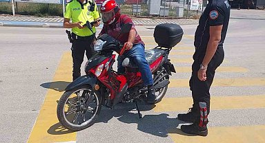 Bilecik'te 310 motosiklet sürücüsü kontrol edildi