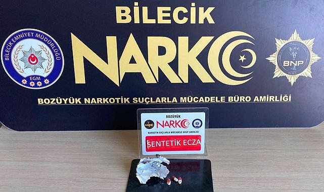 Bilecik'te 'Lyrica' adı verilen uyuşturucu madde ele geçirildi