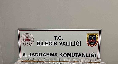 Bilecik'te 9 bin 320 adet doldurulmuş makaron ele geçirildi