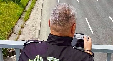 Bilecik'te drone destekli trafik denetimi