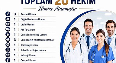 Bitlis'e 20 yeni doktor atandı