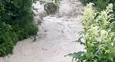 Bolu'da dereler taştı, tarım arazileri sular altında kaldı
