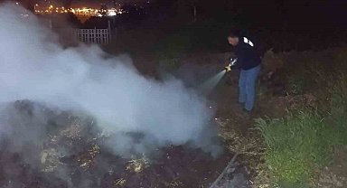 Bolu'da korkutan anız yangını: Ormana sıçramadan söndürüldü