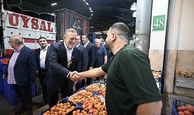 BTSO Başkanı İbrahim Burkay'dan Bursa Kent Hali'ne ziyaret