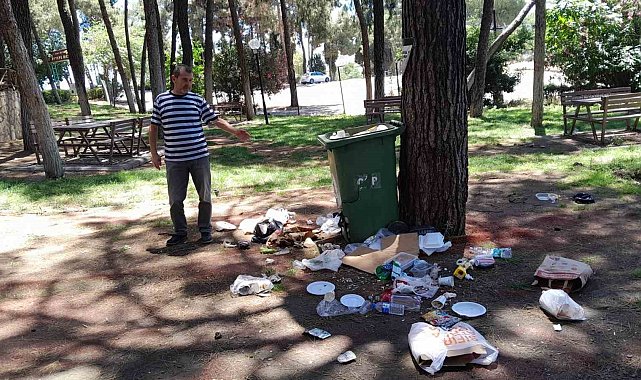 Bu park bir gecede bu hale geldi