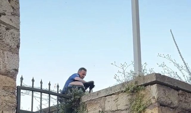Bursa'da surlarda intihara kalkışan genç son anda kurtarıldı