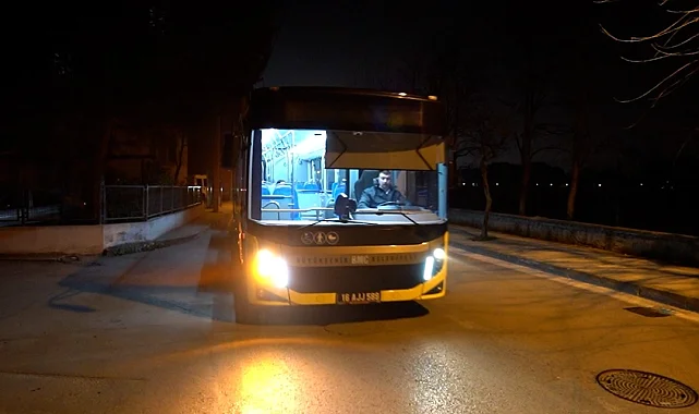 Bursa'da gece seferleri devam ediyor